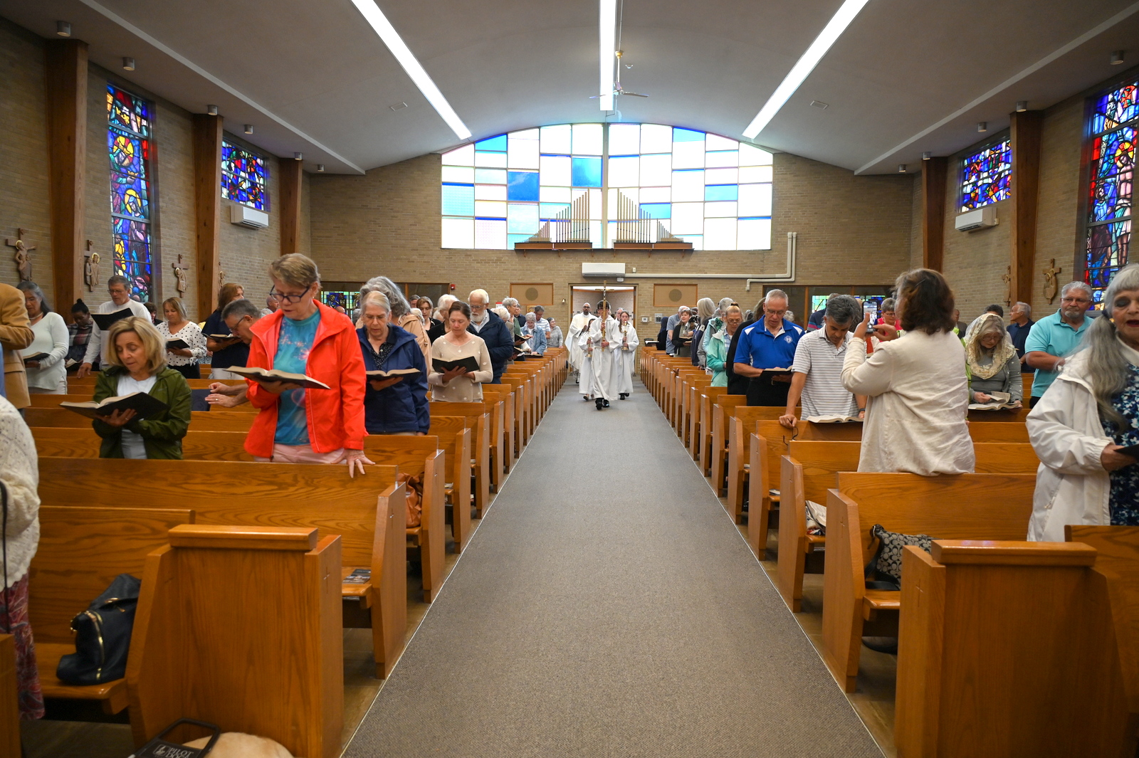 Opening procession at St. Christopher Church in York.