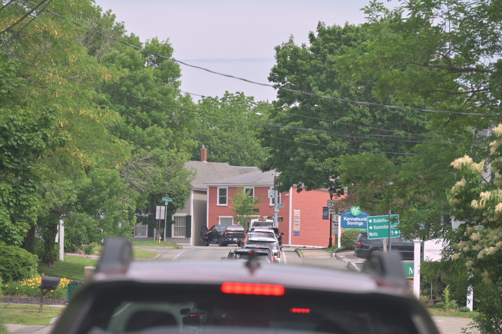 Procession leaves Kennebunk High School