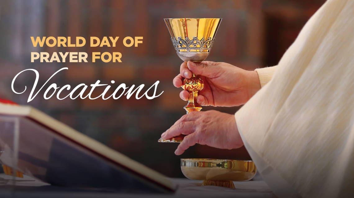 Priest holding chalice