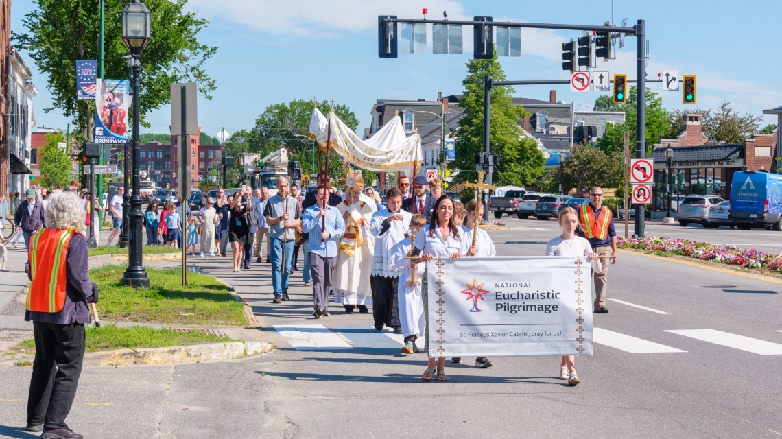 Eucharistic procession in Brunswick