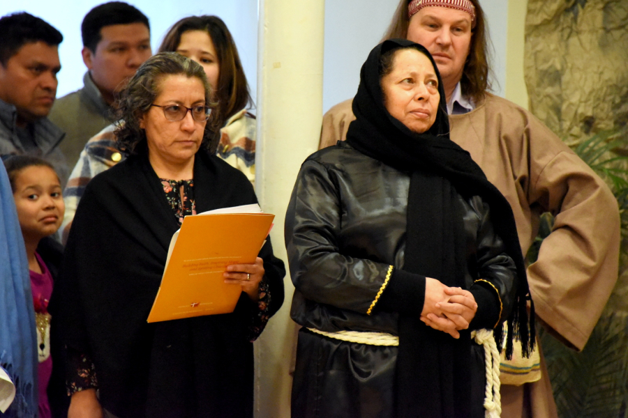Sister Elsa and Sister Mirian at Living Stations of the Cross