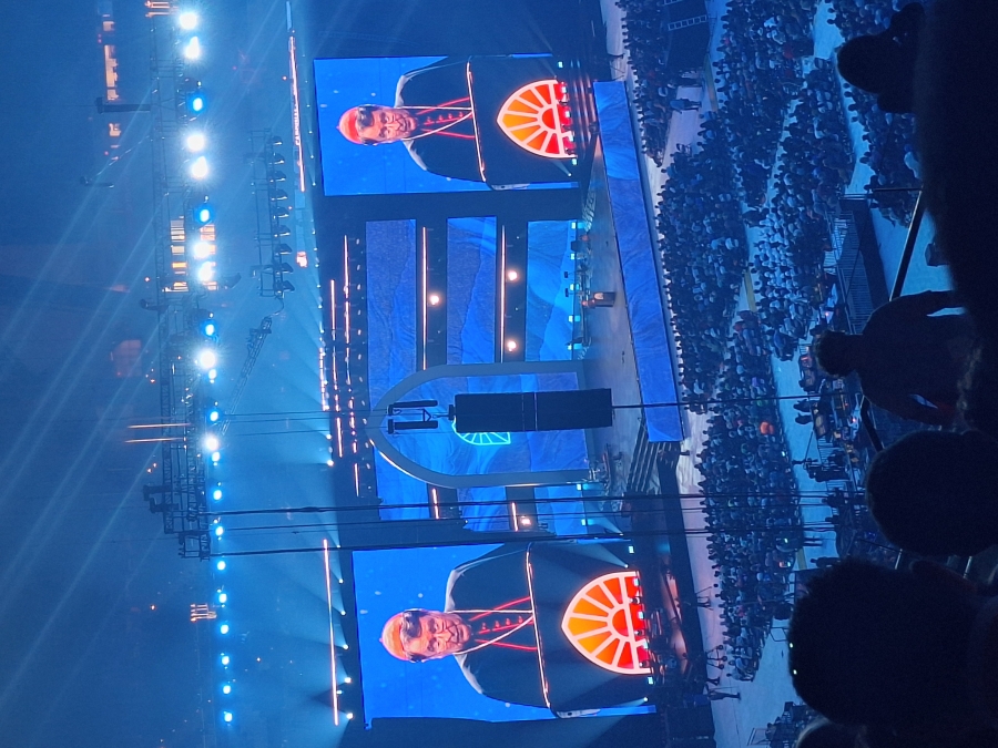 speaker on stage at the 10th National Eucharistic Congress