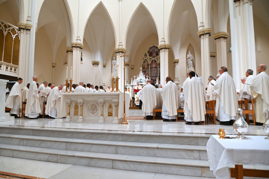 Priests renew their promises.