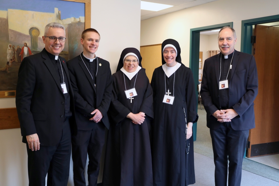 Deacon Luis Sanclemente, Sisters of Charity, and Deacon Timothy Dougherty