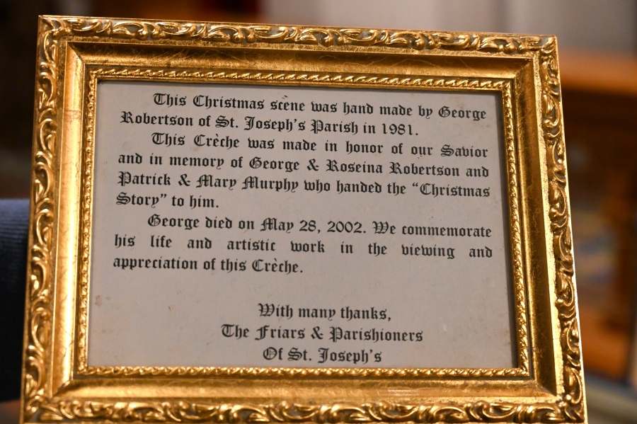 A dedication plaque