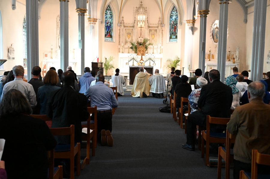 View from the back of the chapel 