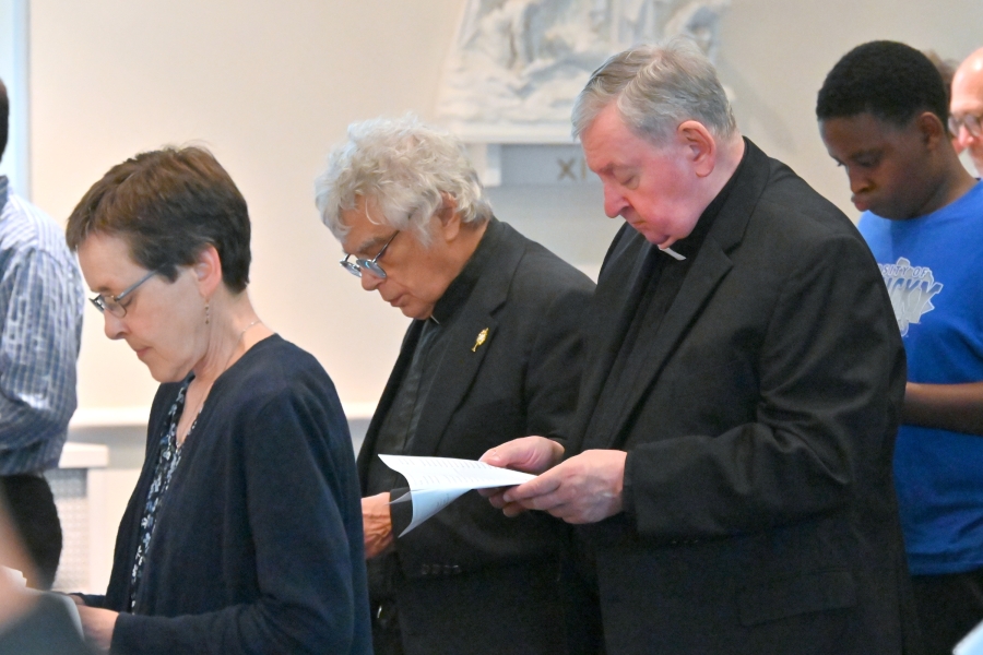 Father Joseph Manship and Msgr. Rene Mathieu