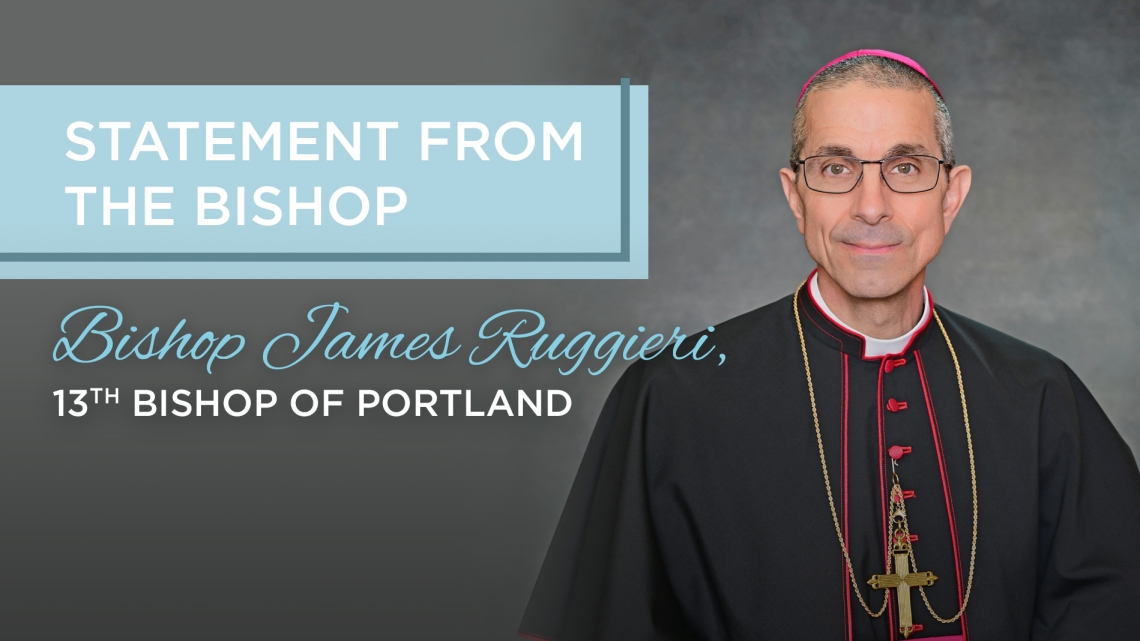 picture of the bishop with words a statement from the bishop