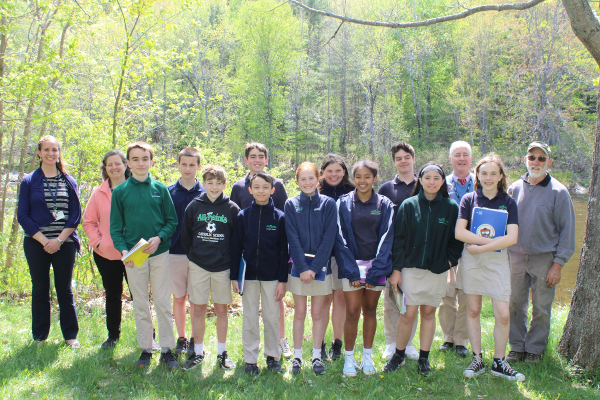 Atlantic Salmon Release Project at All Saints Catholic School in Bangor