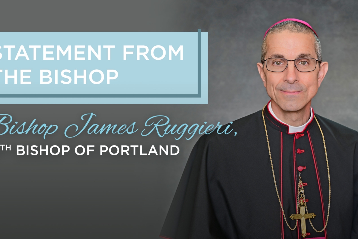 picture of the bishop with words a statement from the bishop