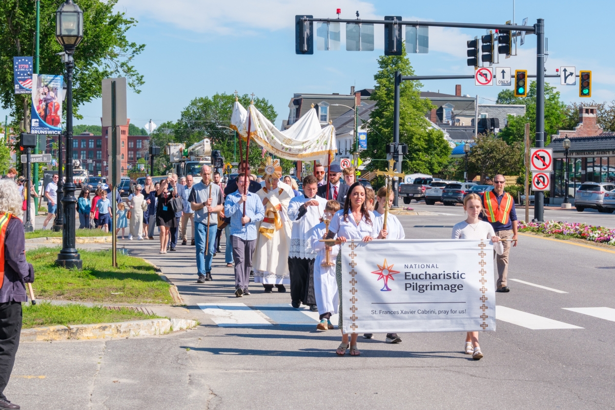 Eucharistic procession in Brunswick